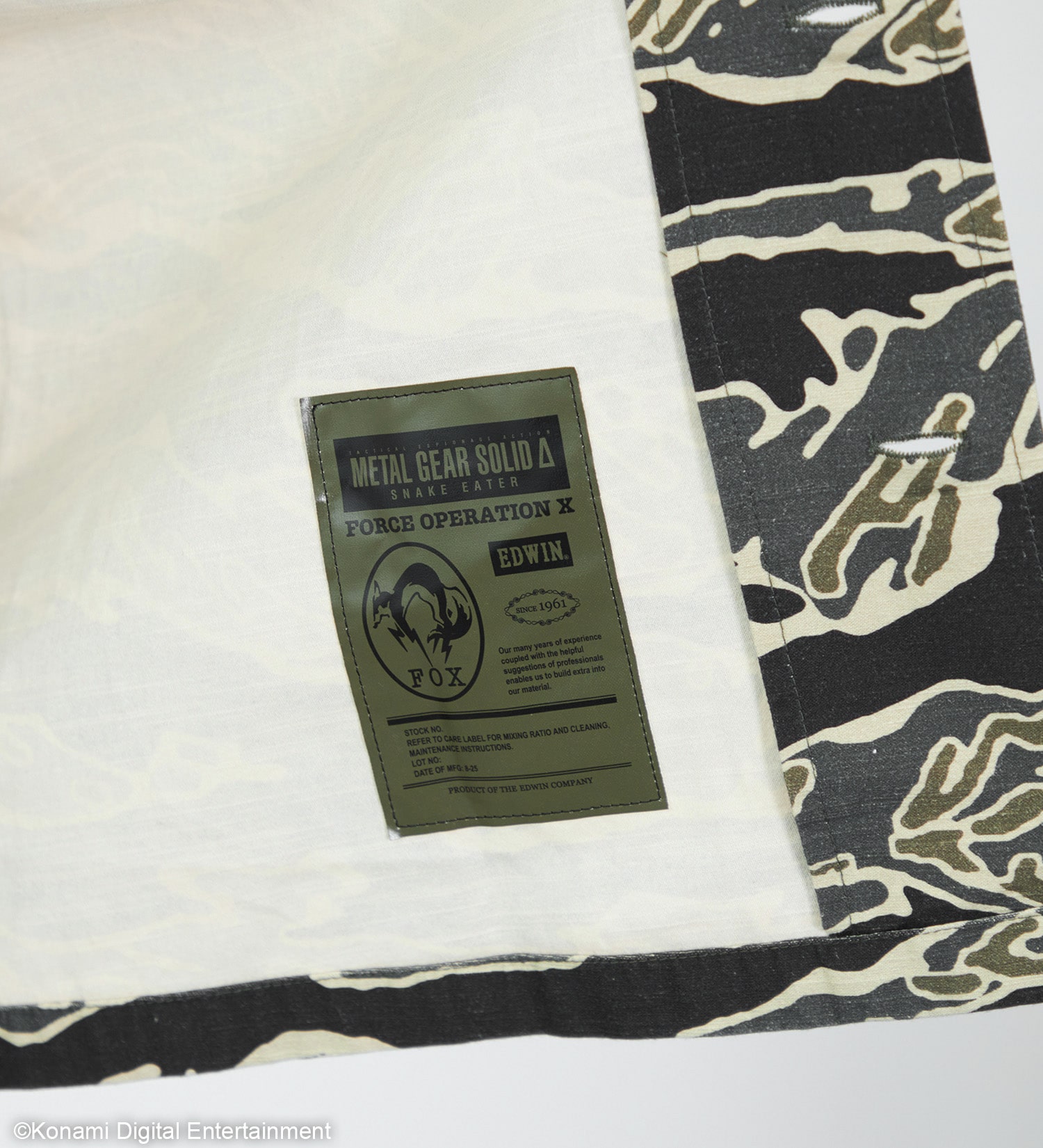 【METAL GEAR SOLID Δ × EDWIN】TIGER STRIPE SHIRTS