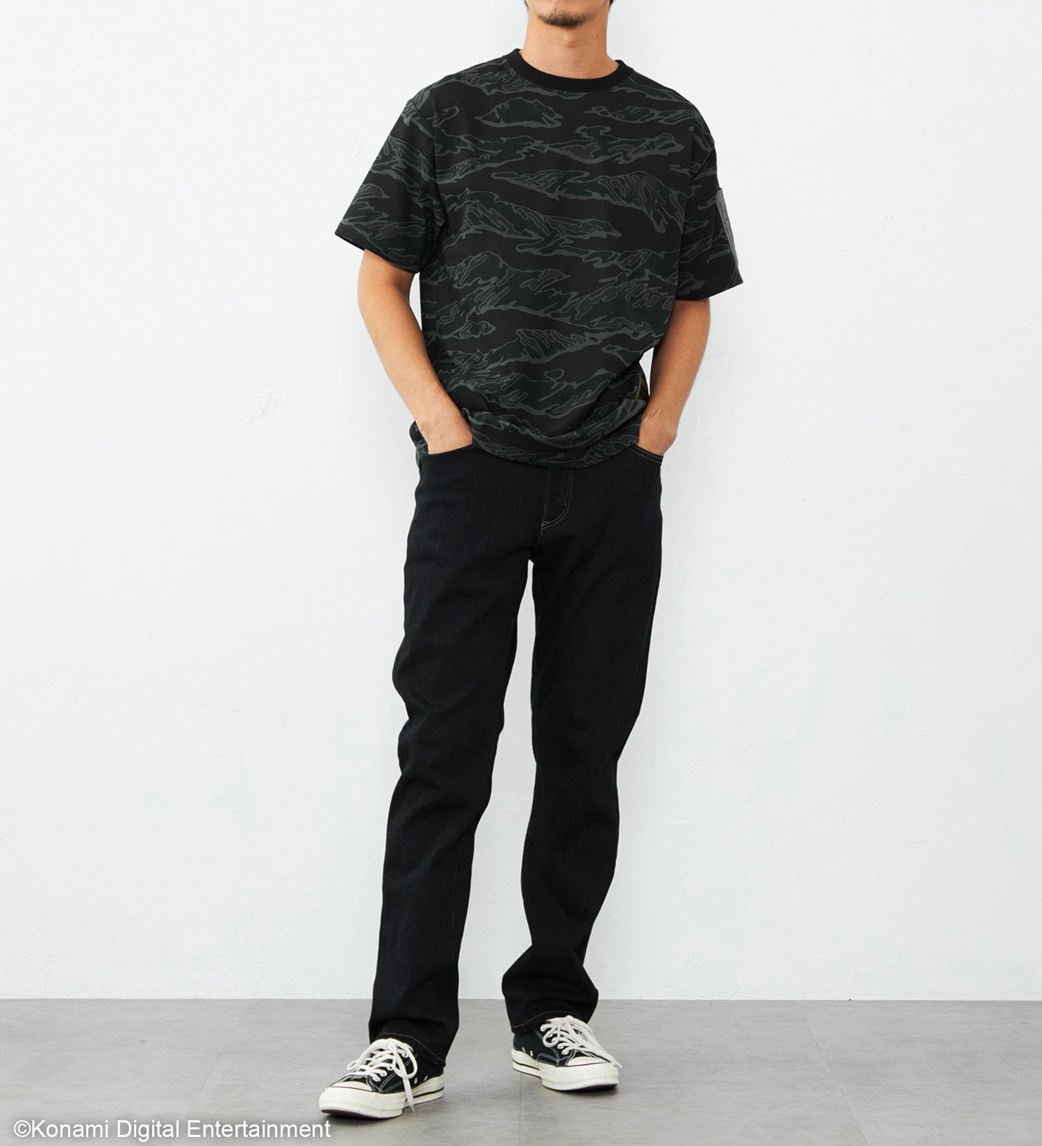 【METAL GEAR SOLID Δ × EDWIN】TIGER STRIPE T SHIRTS